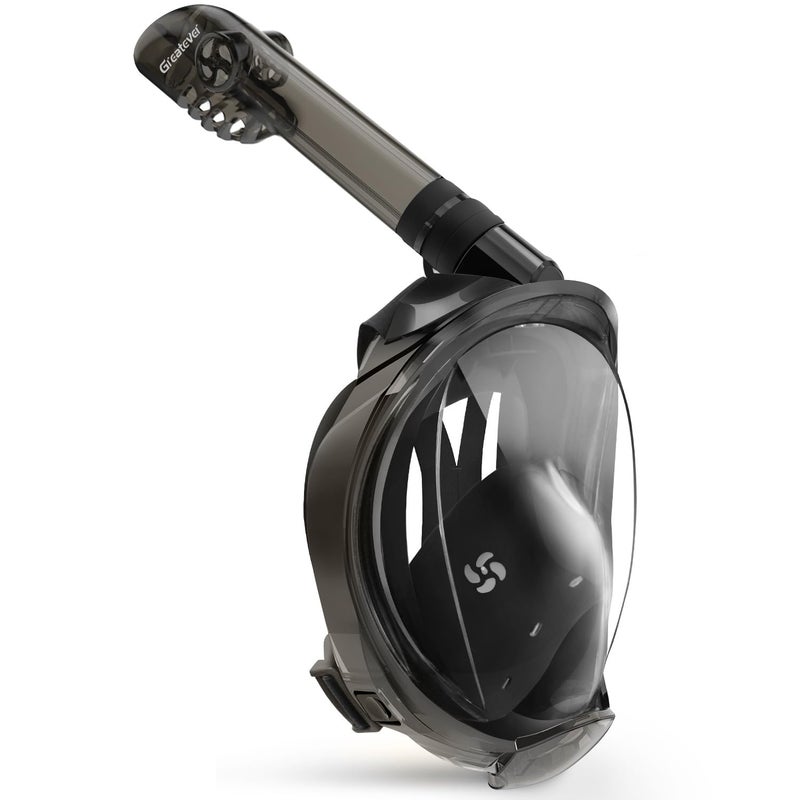 Greatever G2 Full Face Snorkel Mask with Latest Dry Top System,Foldable 180 Degree Panoramic View Snorkeling Mask with Camera Mount,Safe Breathing,Anti-Leak&Anti-Fog - Image 1
